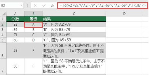 ifs函数多个条件怎么用