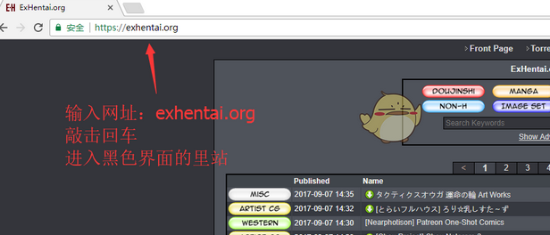 ehviewer进里站方法