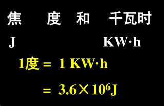 度和千瓦时换算